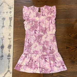 Charming Pink Floral Kids Dress